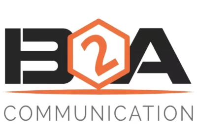 Logo de l'agence B2A Communication.
