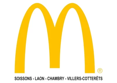 Logo du fast-food Mcdonald's de Soissons, Laon, Chambry et Villers-Cotterêts.