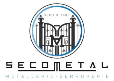 Logo de Sécometal, métallerie et serrurerie.