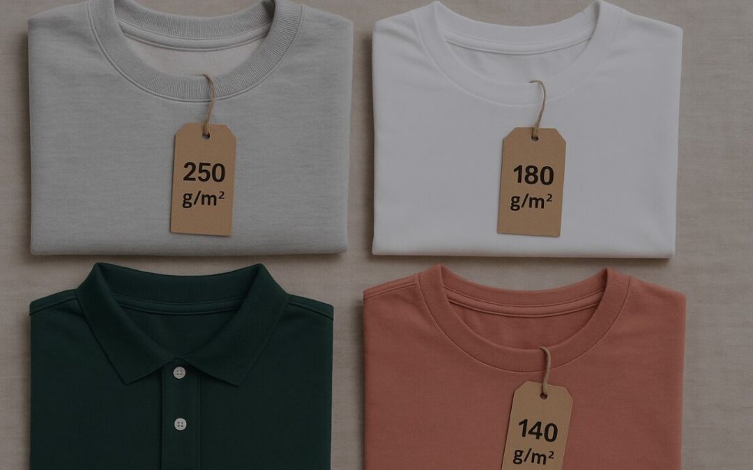 T-shirts et polos avec étiquettes grammage – Importance du grammage pour le marquage textile