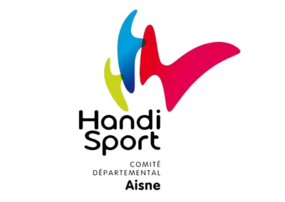 Logo du Comité Départemental Handi Sport Aisne – Partenaire d’Atelier Brod’Art Créations pour la personnalisation textile.